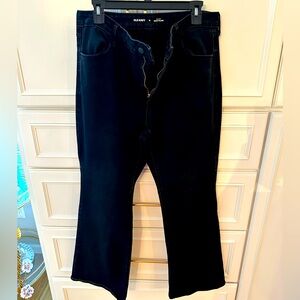 Old Navy black High Rise Wow Flare jeans. Size 16.